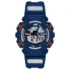 Digitale blaue Uhr Digitale blaue Uhr