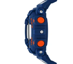 Digitale blaue Uhr