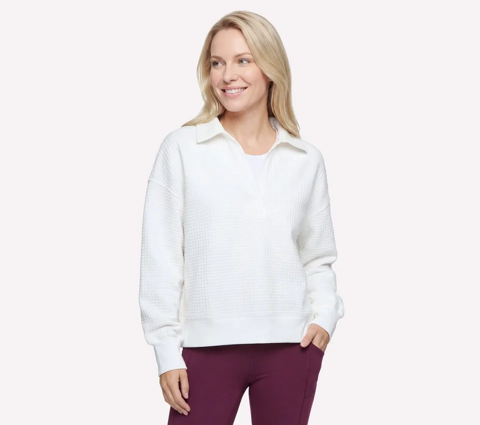 Downtown Cozy Fit Langarmshirt mit Kragen Downtown Cozy Fit Langarmshirt mit Kragen