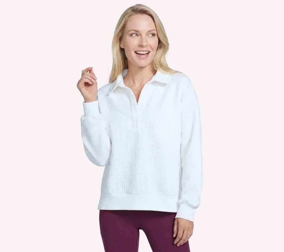 Downtown Cozy Fit Langarmshirt mit Kragen Downtown Cozy Fit Langarmshirt mit Kragen