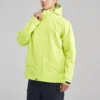 Einfarbige 3-in-1-Jacke mit Reißverschluss „Green Grey“