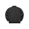 Einfarbige Reißverschlussjacke „Schwarz“