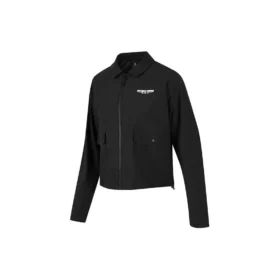 Einfarbige, schnell trocknende, lockere Jacke mit Reißverschluss „Schwarz-Weiß“