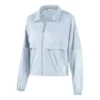 Einfarbige Sport-Kapuzenjacke mit UV-Schutz „Blau Gelb Rosa“