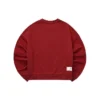 Einfarbiges, locker sitzendes Sweatshirt mit Rundhalsausschnitt „Burgundy“