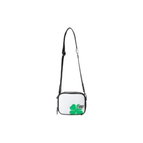 Einseitige Umhängetasche mit Kleeblatt-Logo „White Green“