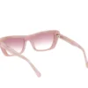 Elevated Cateye Sonnenbrille mit Marmor-Farbverlauf Elevated Cateye Sonnenbrille mit Marmor-Farbverlauf