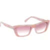 Elevated Cateye Sonnenbrille mit Marmor-Farbverlauf Elevated Cateye Sonnenbrille mit Marmor-Farbverlauf