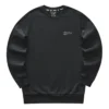 Farbenfrohe Casual-Serie Strick-Sweatshirt mit Rundhalsausschnitt „Schwarz“