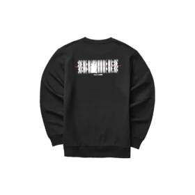 Farbenfrohes Casual-Sweatshirt mit Grafikprint „Black White“