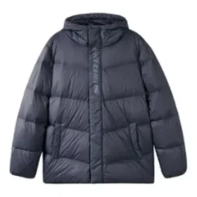 Freizeit-Daunenjacke mit Kapuze „Schwarz“