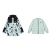 Full Print Zip Hooded Jacket Suit „Teal Black White“