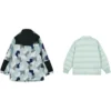 Full Print Zip Hooded Jacket Suit „Teal Black White“