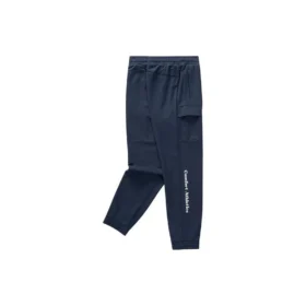 Gerade geschnittene, konisch zulaufende Sporthose „Schwarz“