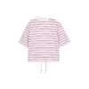 Gestreiftes Poloshirt „Pink White“