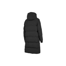 Gewebte lange Daunenjacke „Schwarz-Weiß“