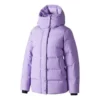 Gewebte mittellange Daunenjacke „Lila“