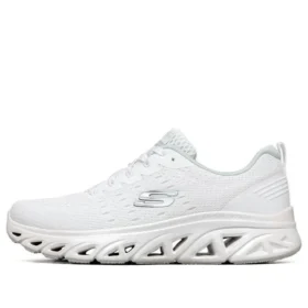 Glide-Step Sport Low-Top-Laufschuhe Weiß/Silber
