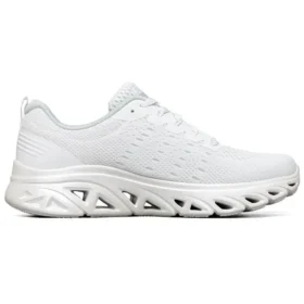 Glide-Step Sport Low-Top-Laufschuhe Weiß/Silber