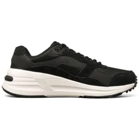 Global Jogger Low-Top-Sneaker Schwarz/Weiß