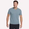 GO DRI Pima Kurzarm-T-Shirt mit V-Ausschnitt