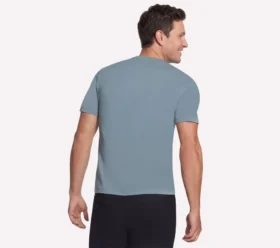 GO DRI Pima Kurzarm-T-Shirt mit V-Ausschnitt