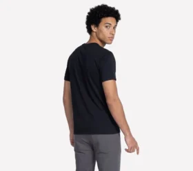GO DRI Pima Kurzarm-T-Shirt mit V-Ausschnitt