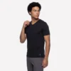 GO DRI Pima Kurzarm-T-Shirt mit V-Ausschnitt