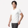 GO DRI Pima Kurzarm-T-Shirt mit V-Ausschnitt