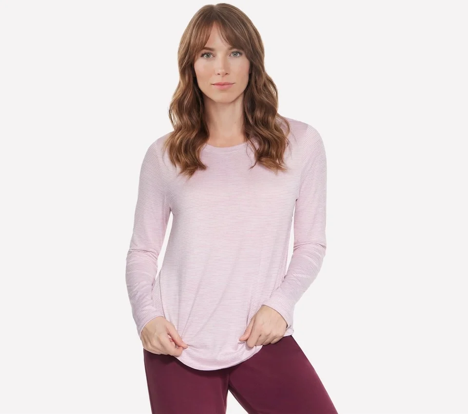 GO DRI Swift Stripe LS Crew GO DRI Swift Stripe LS Crew