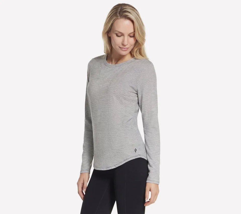 GO DRI Swift Stripe LS Crew GO DRI Swift Stripe LS Crew