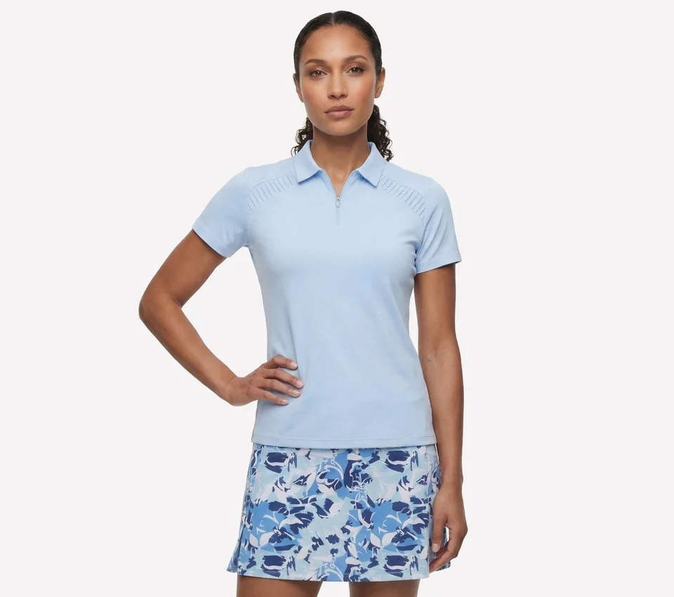 GO GOLF Kurzarm-Polohemd mit Reißverschluss vorne GO GOLF Kurzarm-Polohemd mit Reißverschluss vorne