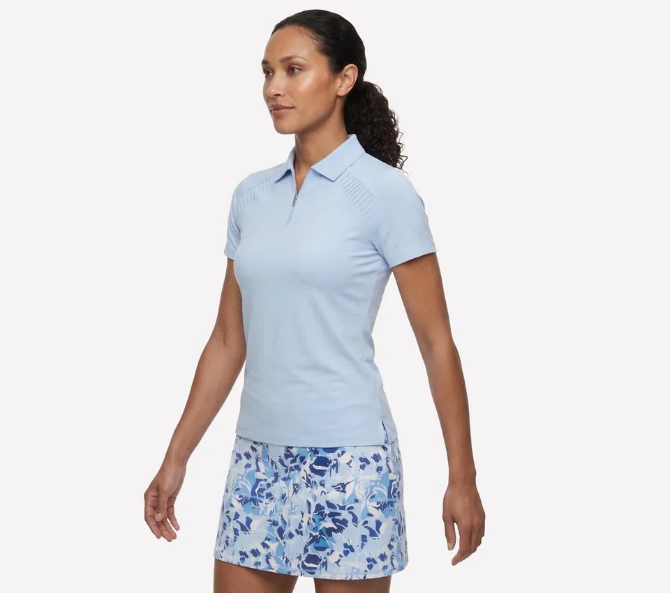 GO GOLF Kurzarm-Polohemd mit Reißverschluss vorne GO GOLF Kurzarm-Polohemd mit Reißverschluss vorne