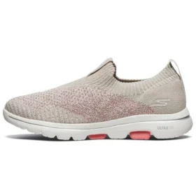 Go Walk 5 Laufschuhe Braun/Rosa/Weiß