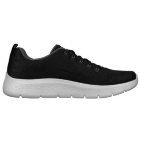 Go Walk Flex Schnürschuhe „Schwarz-Grau“