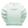 Gradient Letter Crew Sweatshirt „Green White“