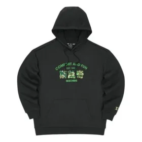 Grafik-Hoodie „Schwarz Grün Beige Rot Grau“