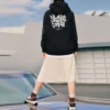 Grafik-Hoodie „Schwarz Weiß“