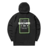 Grafik-Hoodies „Black White Green“