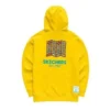 Grafik-Hoodies „Gelb Weiß Blau“