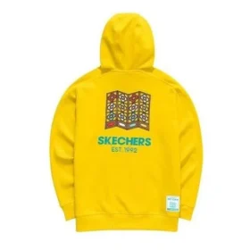 Grafik-Hoodies „Gelb Weiß Blau“
