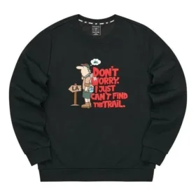 Grafik-Sweatshirt mit Rundhalsausschnitt „Schwarz Weiß Rot“