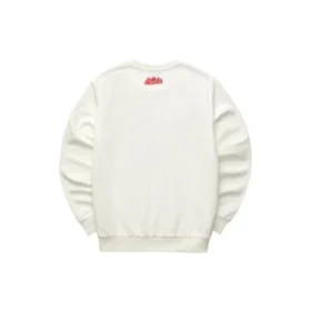 Grafik-Sweatshirt mit Rundhalsausschnitt „White Black Red“