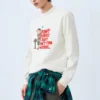Grafik-Sweatshirt mit Rundhalsausschnitt „White Black Red“