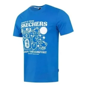Grafik-T-Shirt „Blue White“