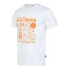 Grafik-T-Shirt „Weiß Orange“