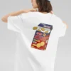 Grafik-T-Shirt „Weiß Schwarz Rot“