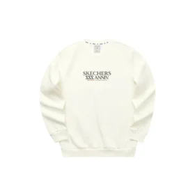 Graphic Crew Sweater „Weiß Schwarz Grau“