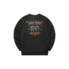 Graphic Crew Sweater „Weiß Schwarz Grau“