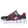 Heart Lights Low-Top K Schwarz/Pink